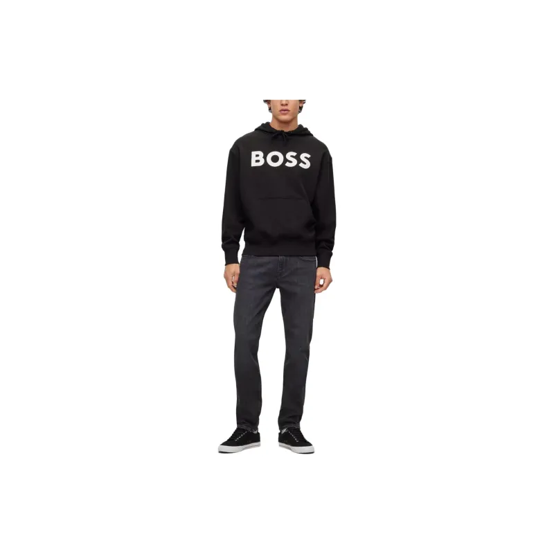 HUGO BOSS Logo print Cotton Hoodie-1