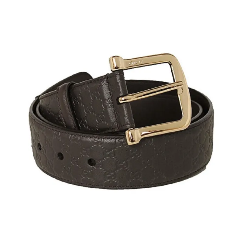 GUCCI Leather Belts Men's Brown -1