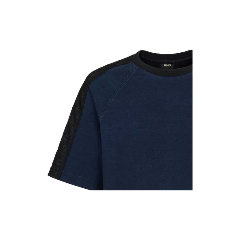 FENDI T Shirts Men Blue-5
