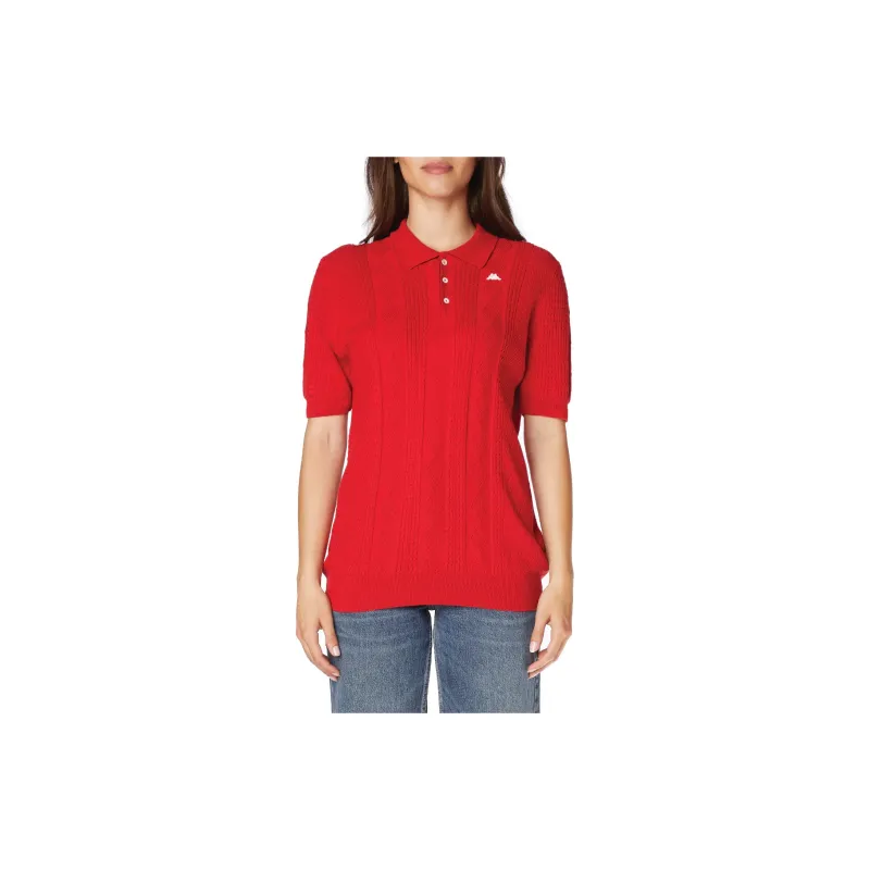 Kappa Robe Giovani Pollu Polo Shirt Unisex Red-2