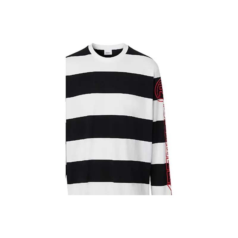 Burberry T Shirt Men's Black White-3