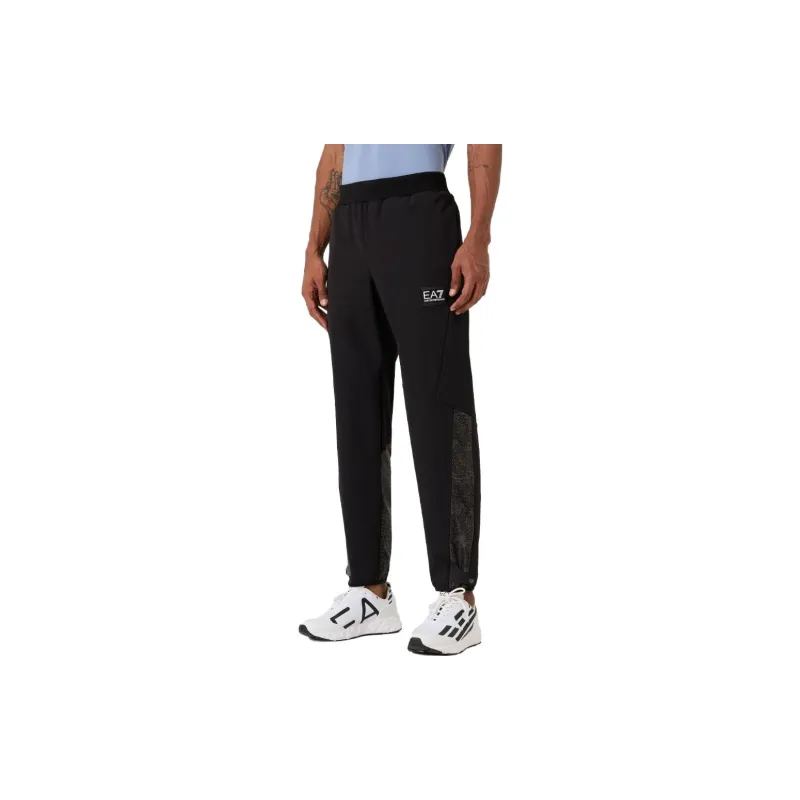 EMPORIO ARMANI EA7 Knitted Sweatpants Men Black-3