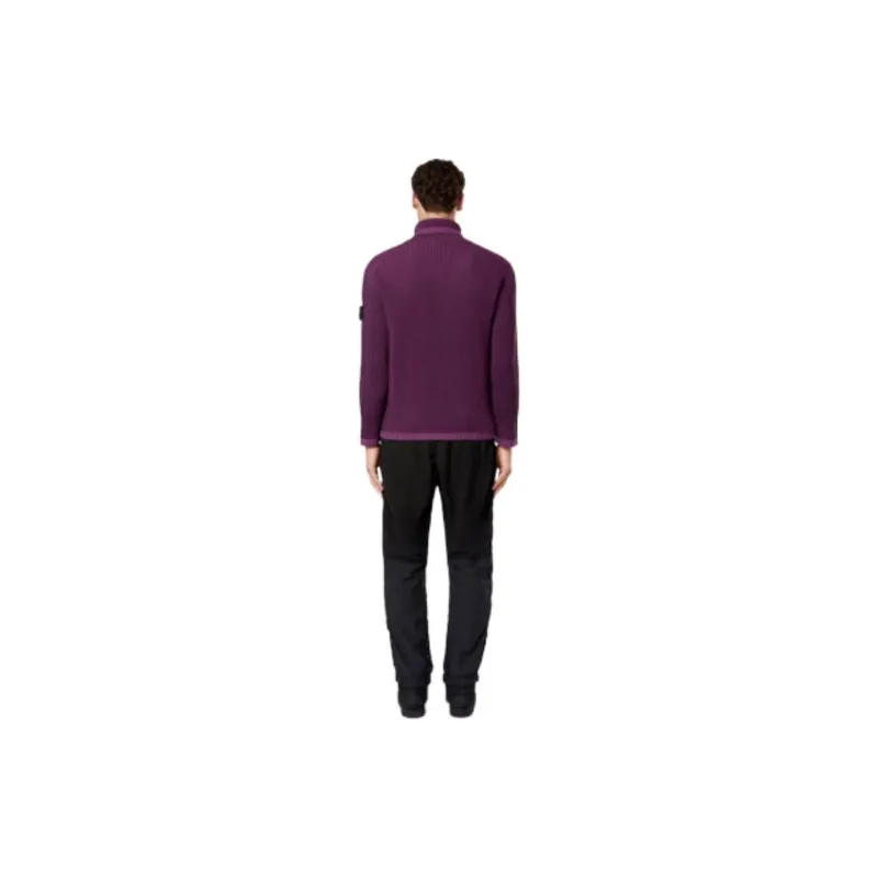 STONE ISLAND Logo Patch Zip Detailed Trousers-3