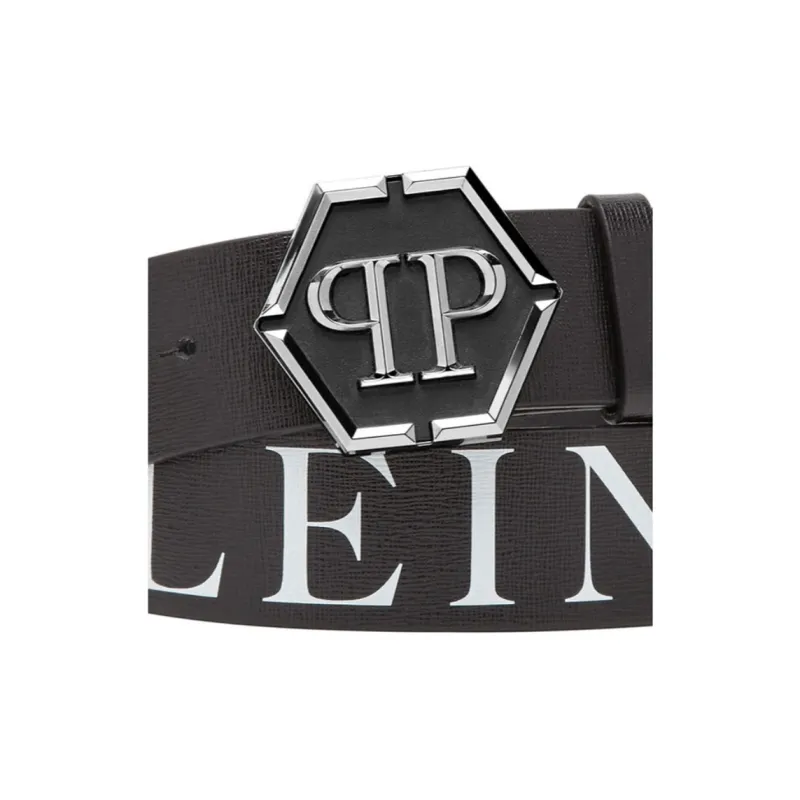 PHILIPP PLEIN Hexagon logo Buckle Belt-2