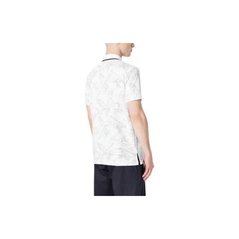 ARMANI EXCHANGE Polo Shirts Men White-4