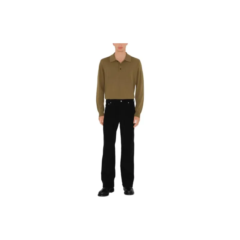 Burberry Polo Shirts Men Dark Brown-1