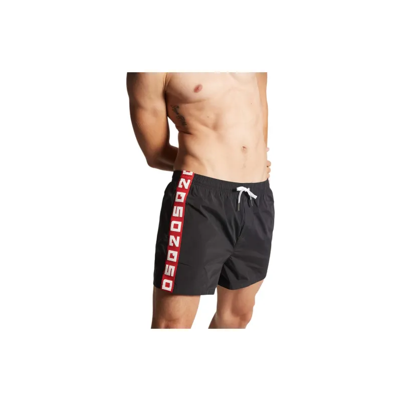 DSQUARED 2 Logo Tape Drawstring Swimming Shorts-3