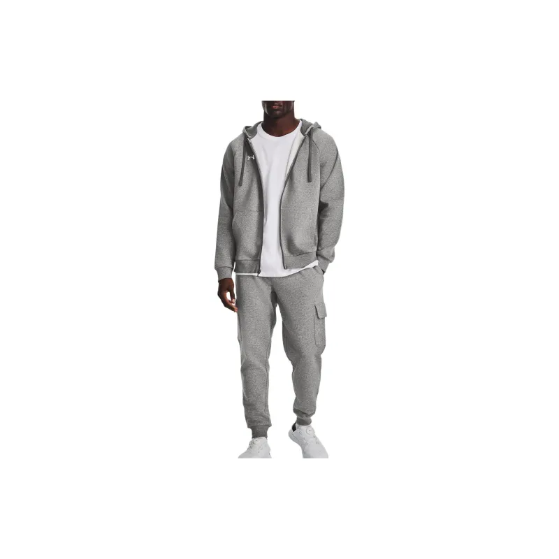 Under Armour Rival Fleece Full-Zip Hoodie Sweatshirt Men's Gray-2