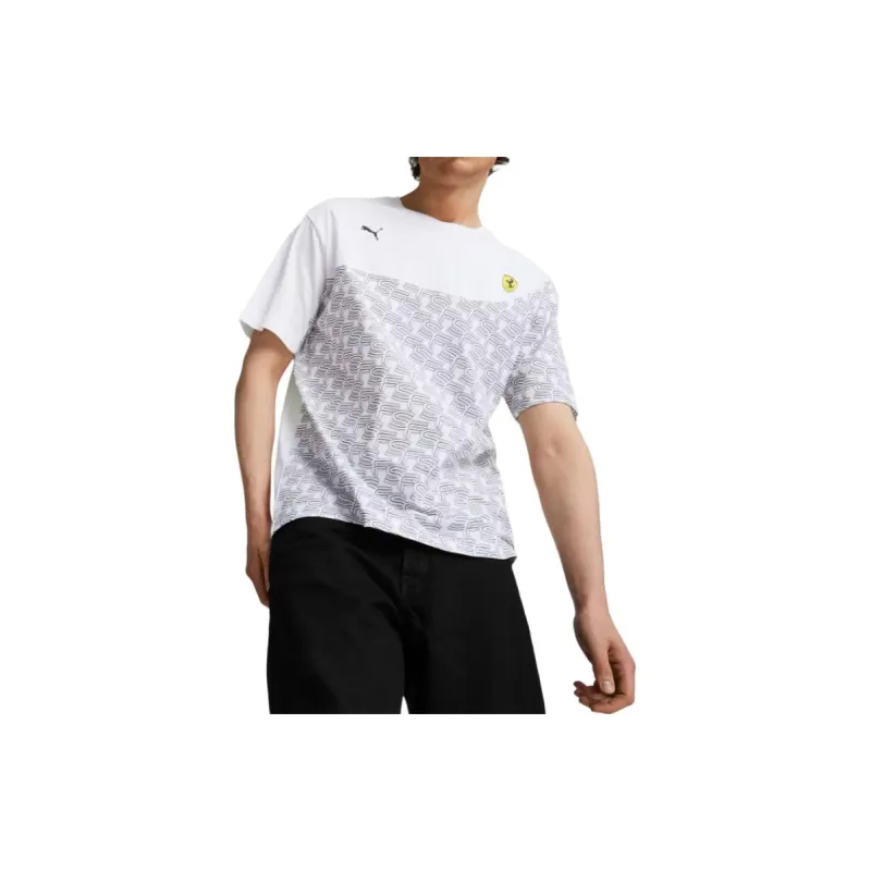 PUMA FERRARI RACE T-Shirts Men White-2