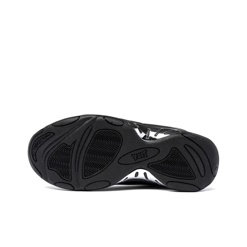 VOIT Basketball Shoes Men Mid Top All Black-5