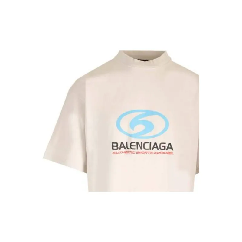 Balenciaga Logo Printed Crewneck T Shirt-4