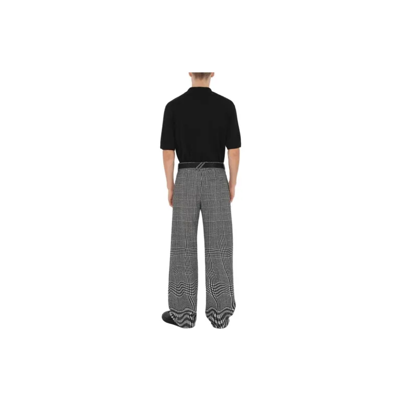Burberry V neck Wool Polo Shirt-3