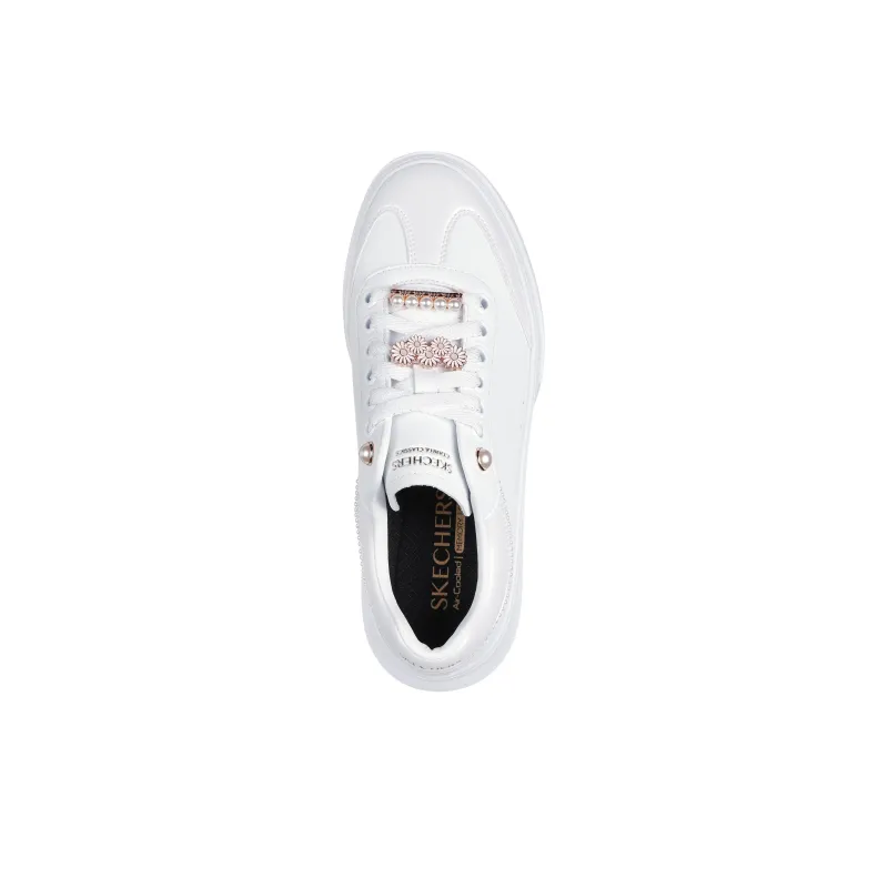 Skechers Cordova Classic Anti-Slip Wear-Resistant Low-Top Skateboard Shoes Women's White-3