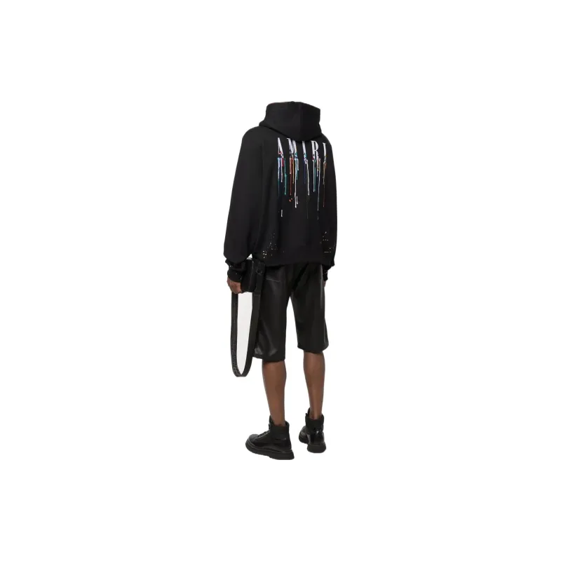 AMIRI Embroidered Paint Drip Core Logo Hoodie-3