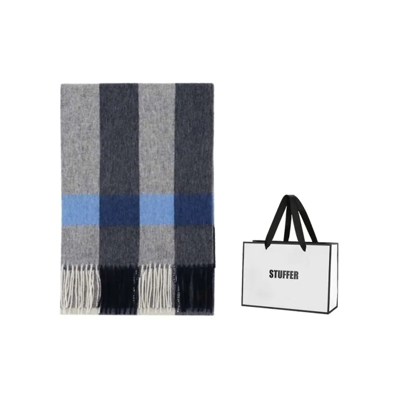 STUFFER 100% Pure Wool Knit Scarves Unisex-20