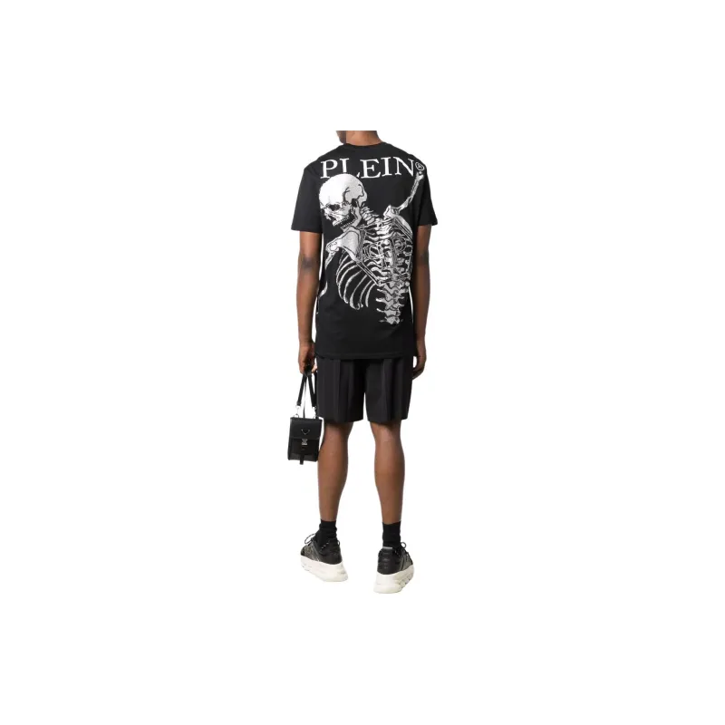 PHILIPP PLEIN Skeleton Print T shirt-3