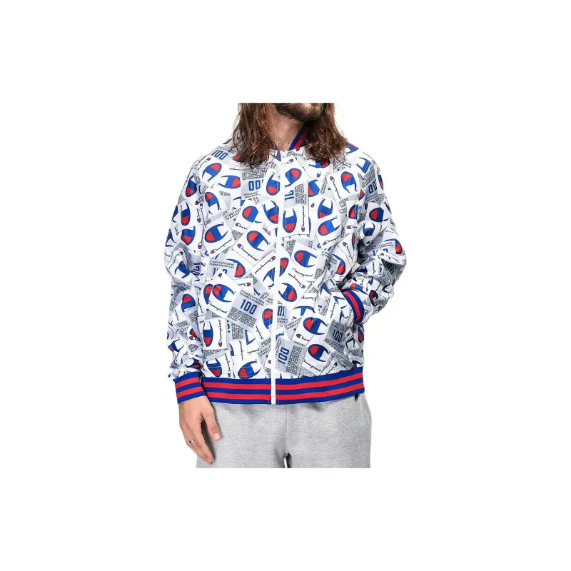 Champion SS24 Baseball Jacket Unisex White-1