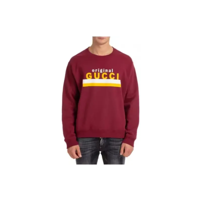 GUCCI Sweatshirts Men Brown Red-1