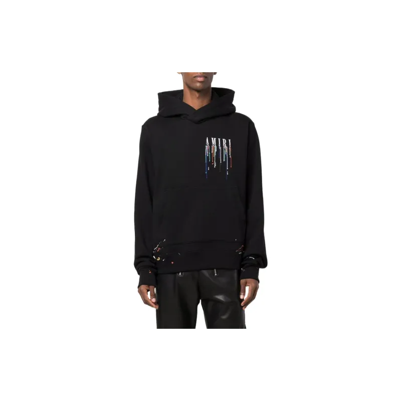 AMIRI Embroidered Paint Drip Core Logo Hoodie-1
