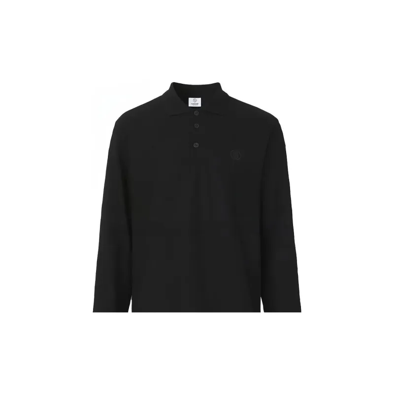 Burberry FW21 Long Sleeved Polo Shirt Men's Black 80437821-5