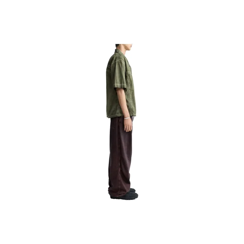 ZARA Short Sleeved Shirt Men's Khaki-3