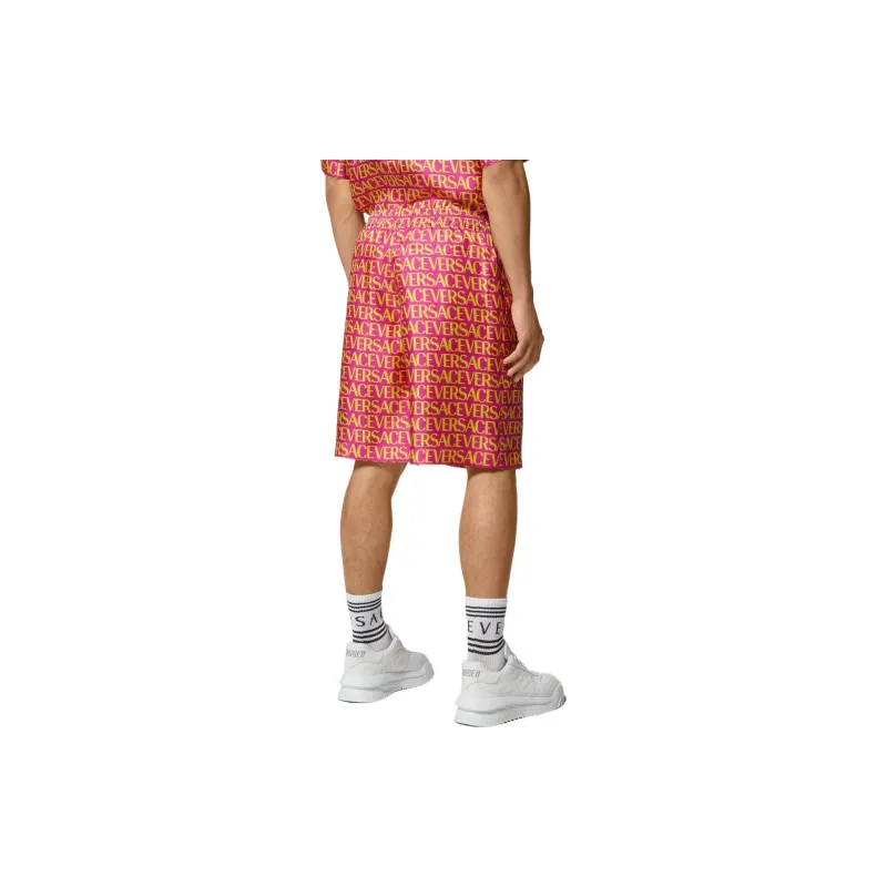 VERSACE Casual Shorts Men Red-3