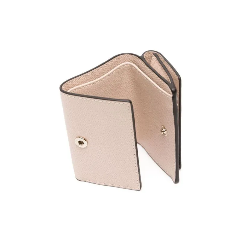 Furla Leather Wallet Mini Women's Apricot-4
