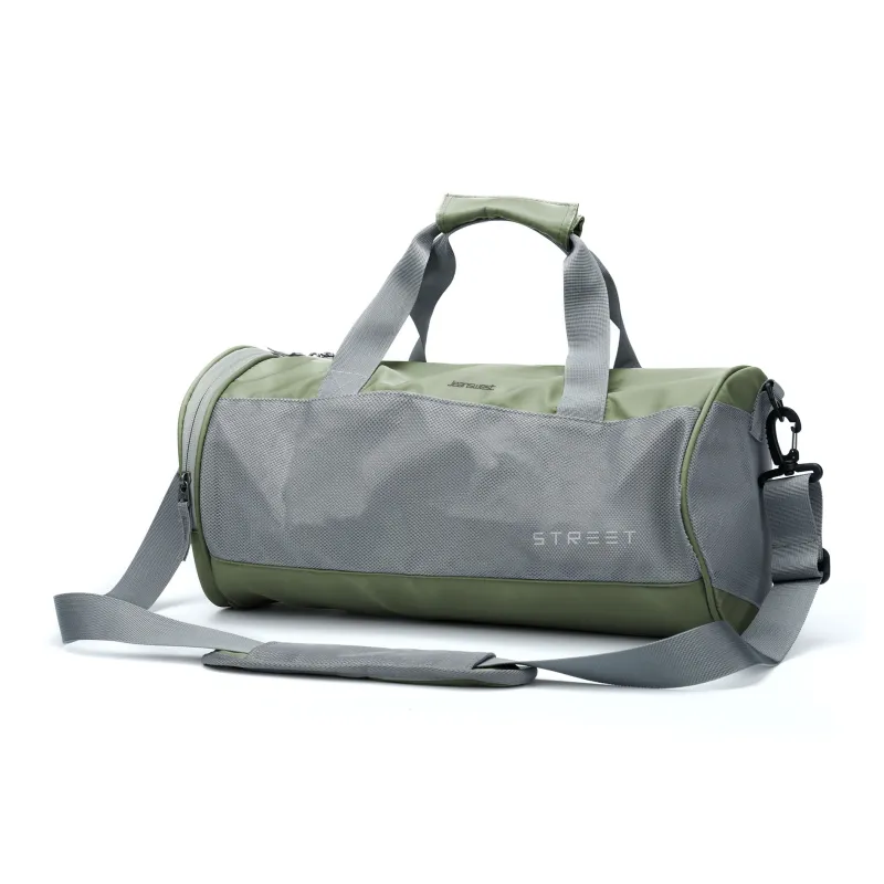 JEANSWEST Polyamide Gym Bag, Shoulder Bag, Crossbody Bag, Backpack Tubas Unisex Gray Green-1