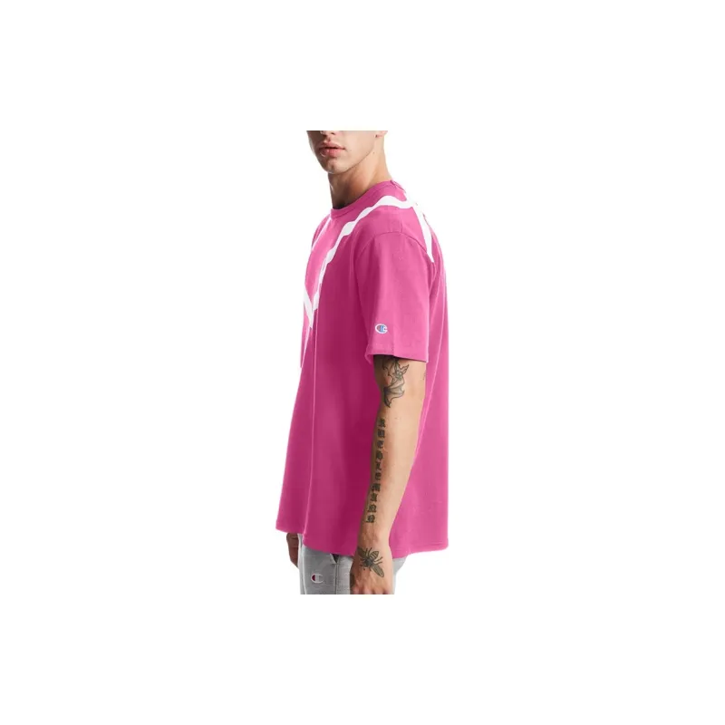 Champion T Shirt Unisex Pink US Version-3