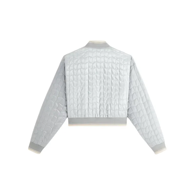 KITH Women's Landry Cropped Satin Bomber 'Placid'-3
