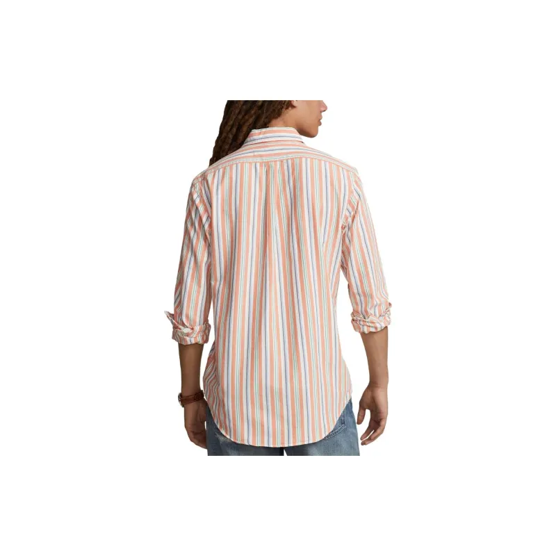 Polo Ralph Lauren Classic collar Striped Cotton Shirt-3