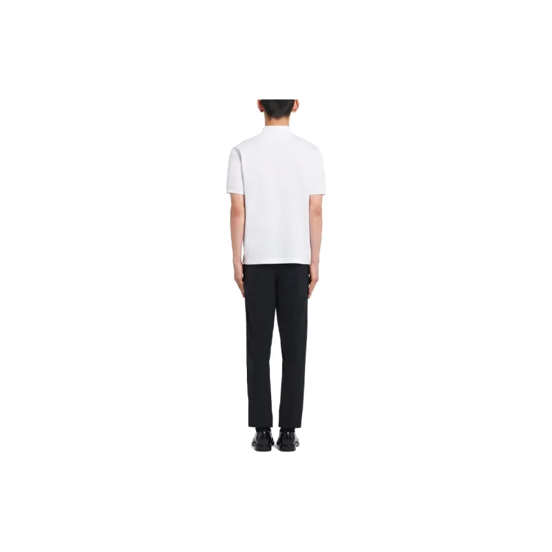 PRADA Polo Shirts Men White-2