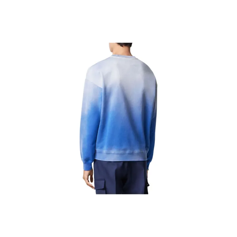 VERSACE Logo Printed Gradient Crewneck Sweatshirt-2