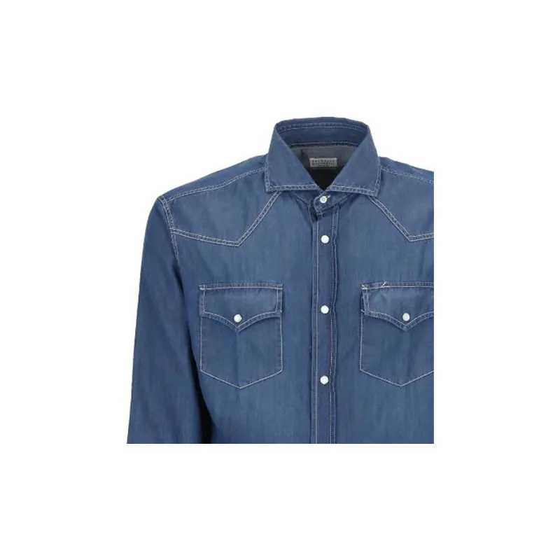 Brunello Cucinelli Buttoned Long Sleeved Shirt-4