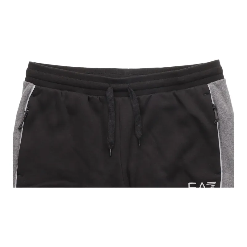 EMPORIO ARMANI EA7 Knitted Sports Pants Men's Black-7