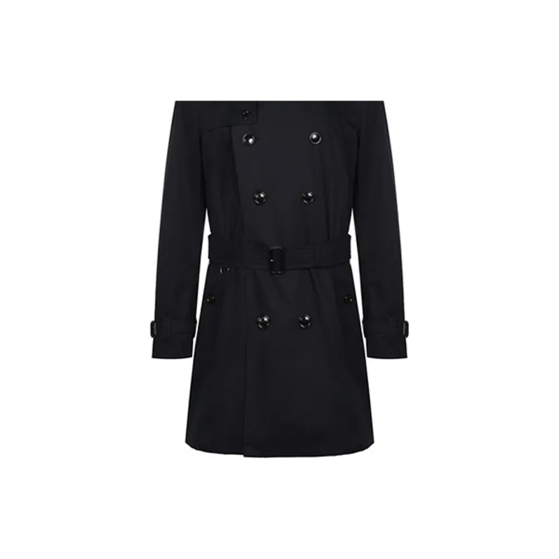 Burberry Trench Coat Men's Dark Blue-2