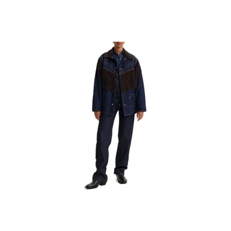 Kenzo X Levis LEVI'S X KENZO CO BRAND Jackets Unisex Dark Indigo-5