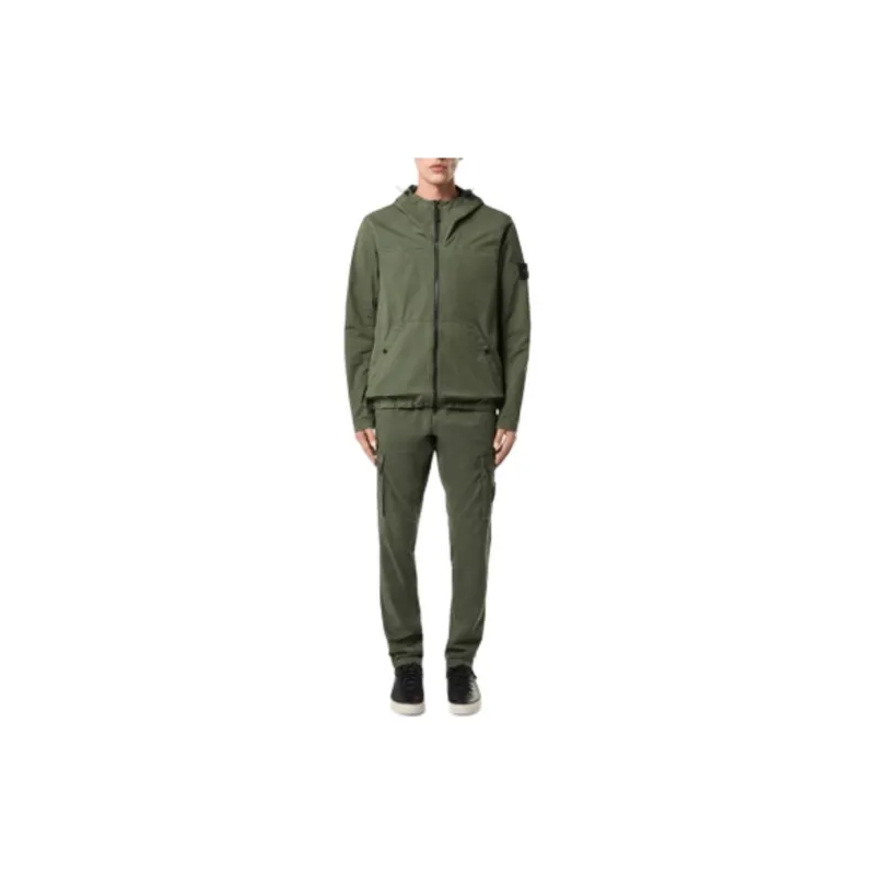 STONE ISLAND Zip Up Hooded Overshirt-2