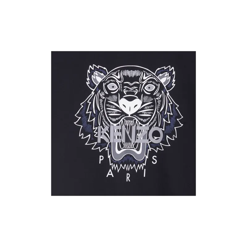 KENZO Men's Classic Tiger Short Sleeve T shirt Black-9
