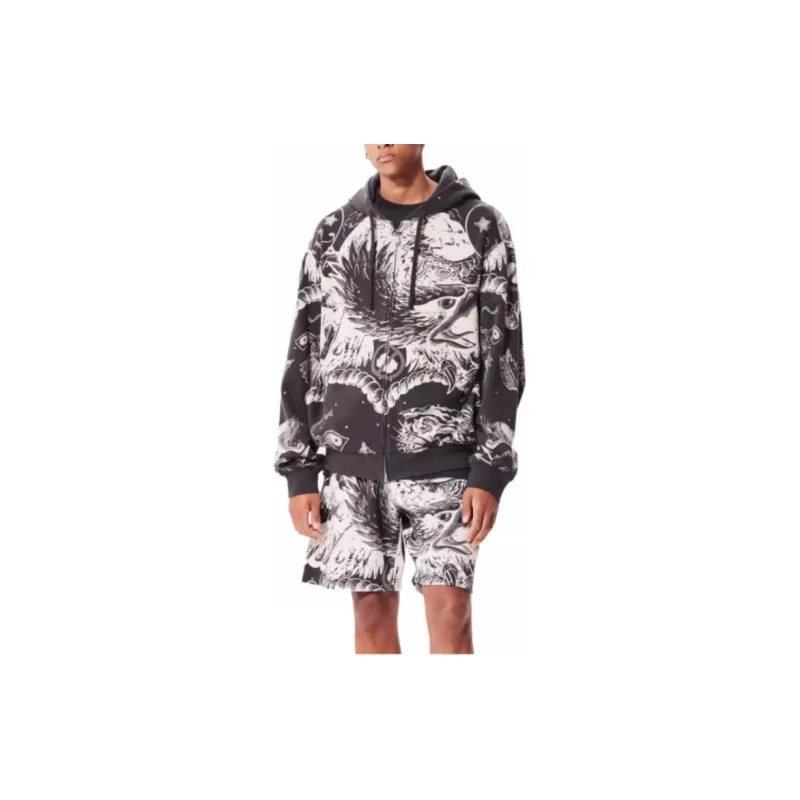 Ed Hardy FW24 Sweatshirt Men's Dark Marble-4