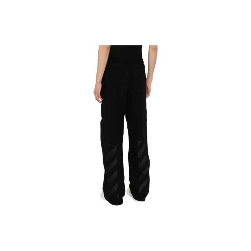OFF WHITE Diag stripe Embroidered Track Pants-2