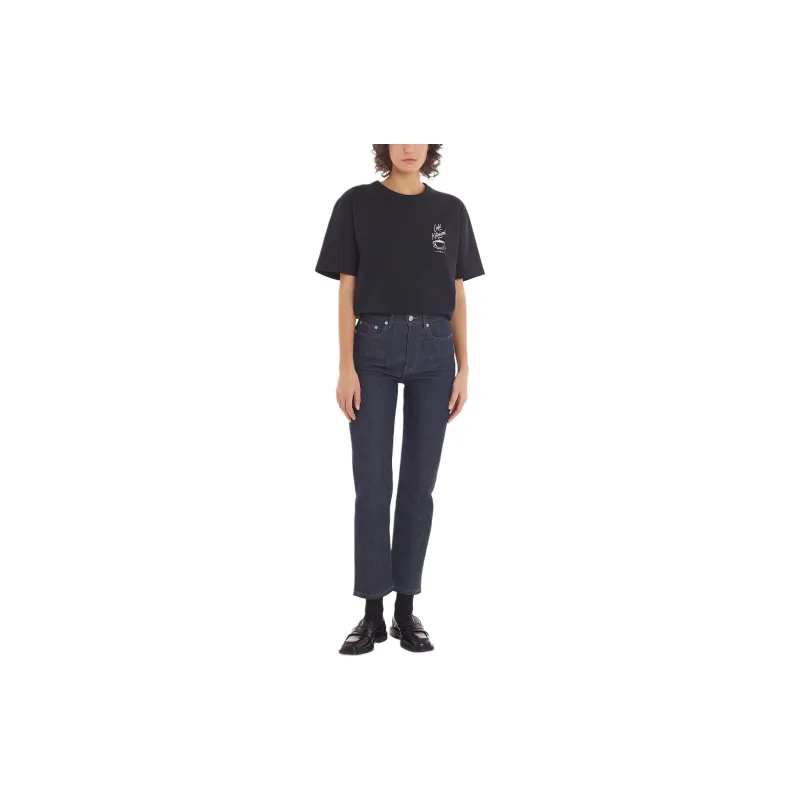 Maison Kitsune SS24 T Shirt Unisex Black-3