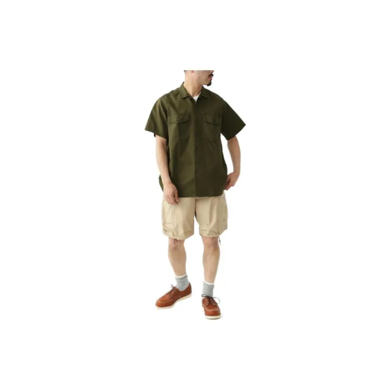 Beams Shirts Men Olive Green-2