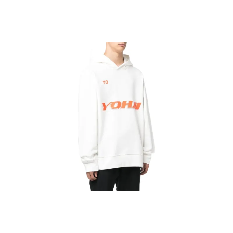 Y 3 Logo Print Hoodie-3