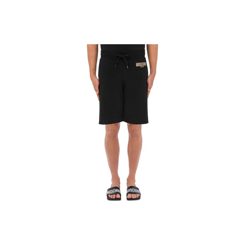 MOSCHINO Logo Embellished Drawstring Shorts-2