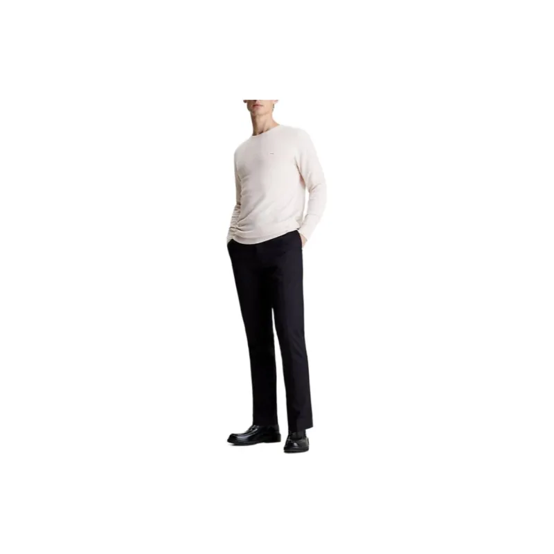 CALVIN KLEIN Cotton Silk Jumper Sweater Men's Ecru-1