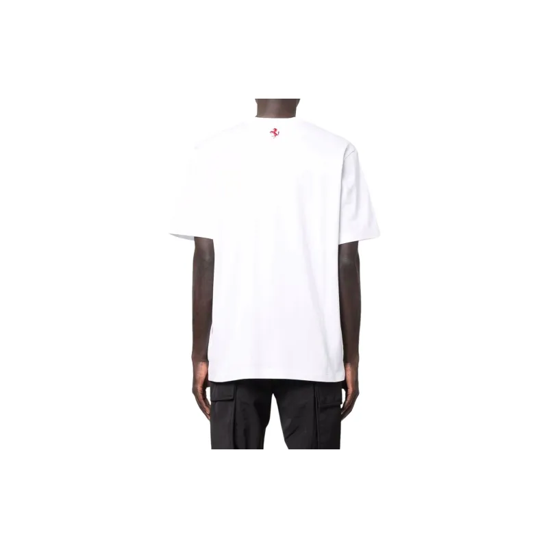 Ferrari Logo-patch V-neck T-shirt-2