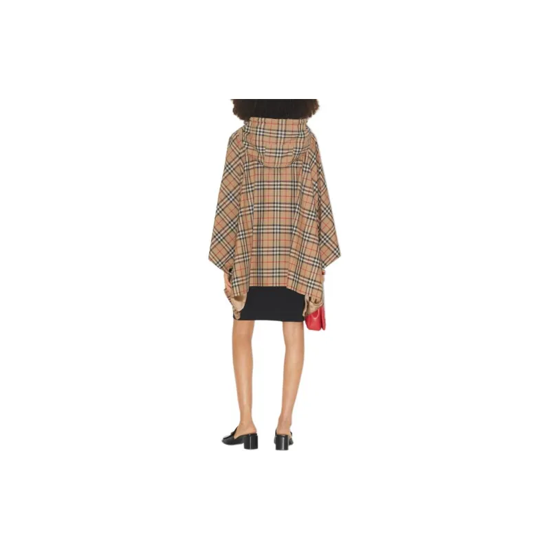 Burberry Vintage Check Hooded Poncho-3