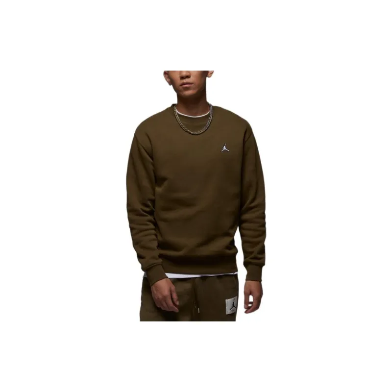 Jordan Air Jordan Fleece Sweatshirts Men Light Olive Green-4