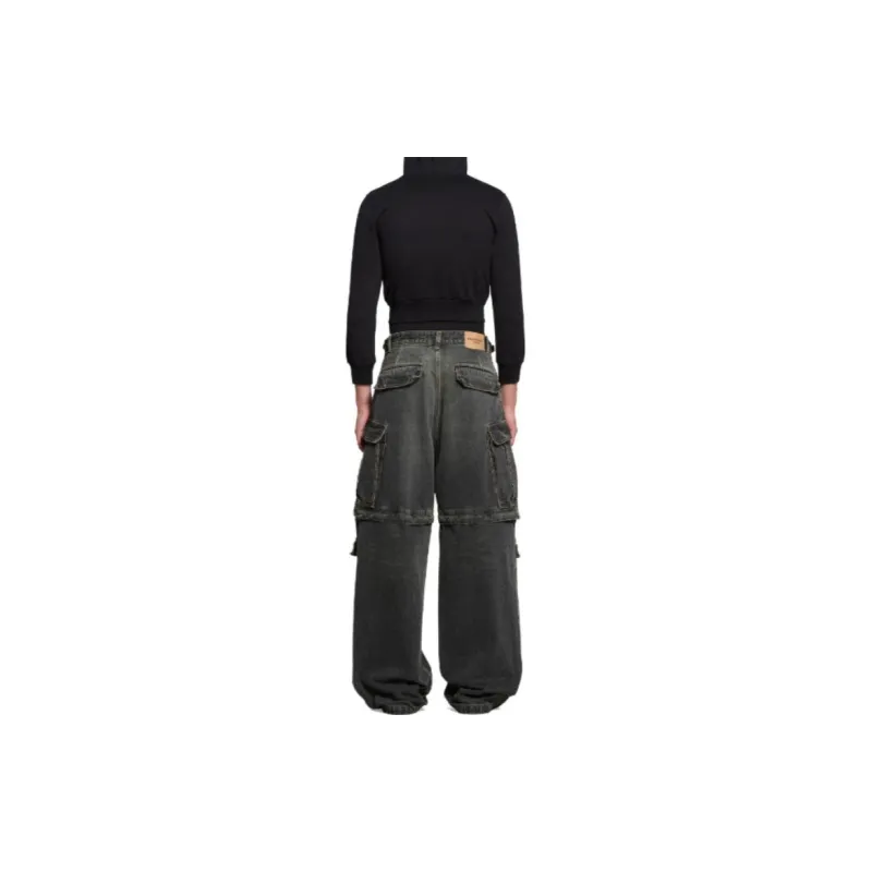 Balenciaga SS24 Jeans Loose Fit Style Unisex Black-3